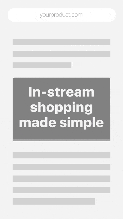 Venby ecommerce buy in stream